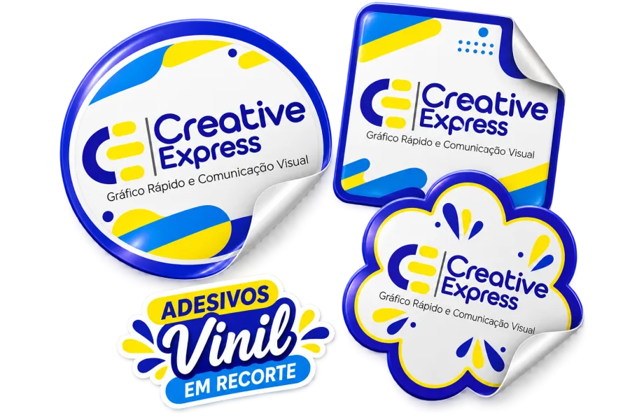 Adesivo em Vinil 3x3cm